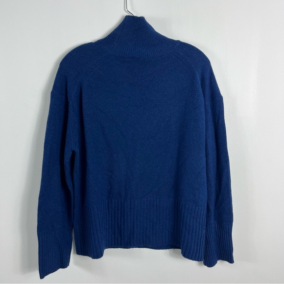 Everlane The Cashmere Oversized Turtleneck Sweater Size Small NWT Bright Navy - Picture 10 of 11